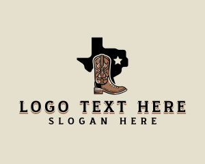 Cowboy Boot Rodeo Logo