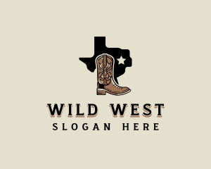 Cowboy Boot Rodeo logo design