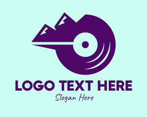 Recording Label - Mountain Vinyl Record logo design