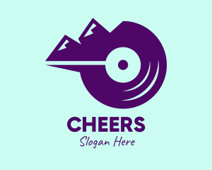 Mountain Vinyl Record Logo