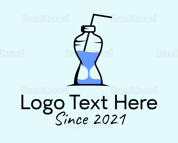 Hourglass Bottle Juice Logo