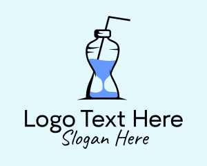 Hourglass Bottle Juice Logo