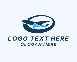 Flight - Logistics Cargo Airplane logo design