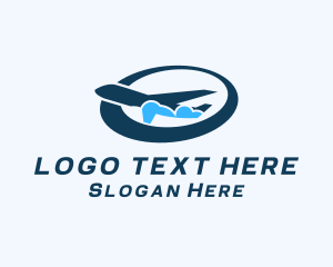 Logistics Cargo Airplane Logo