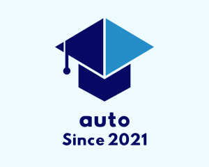Graduating - Arrow Graduation Cap logo design