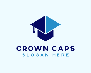 Arrow Graduation Cap logo design