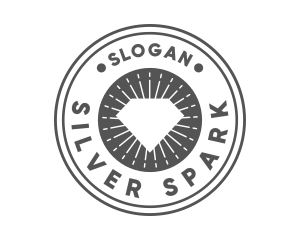 Silver - Bright Diamond Circle logo design