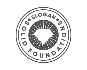 Concrete - Bright Diamond Circle logo design