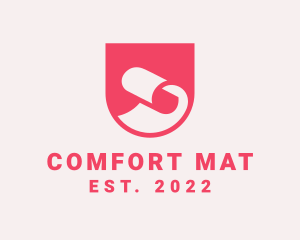 Mat - Carpet Flooring Cleaning logo design