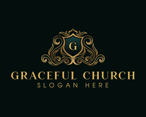 Shield - Crown Luxury Elegant logo design