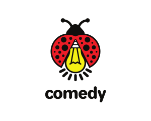 Ladybug Light Bulb Logo