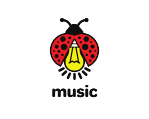 Ladybug Light Bulb Logo