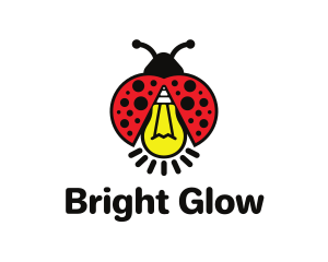 Lighting - Ladybug Light Bulb logo design