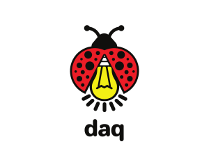 Fly - Ladybug Light Bulb logo design