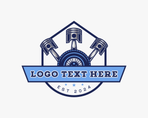 Garage - Piston Wheel Repair logo design