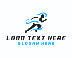 Dash - Sprint Running Athlete logo design