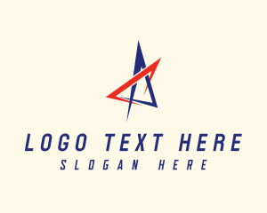 Letter A - Modern Geometric Star logo design