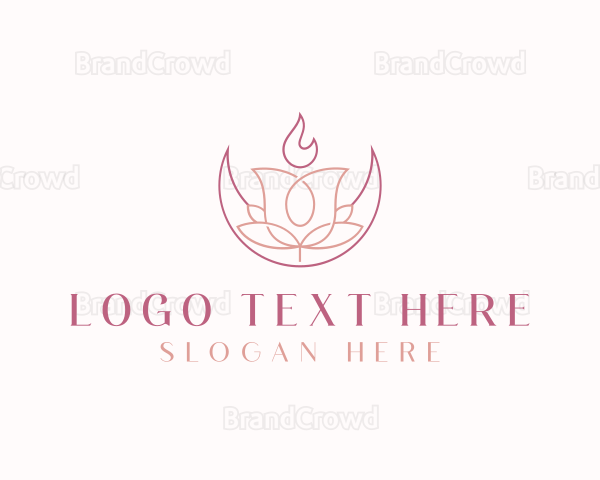 Artisanal Floral Candle Logo