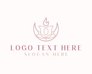 Moon - Artisanal Floral Candle logo design