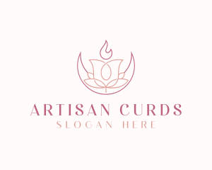 Artisanal Floral Candle logo design