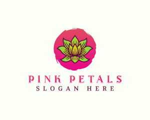 Lotus Healing Flower logo design