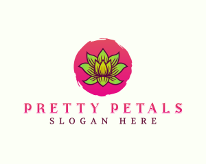 Lotus Healing Flower logo design