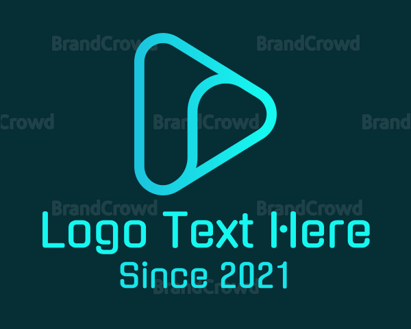Blue Tech Vlogger Logo