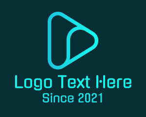 Audio - Blue Tech Vlogger logo design