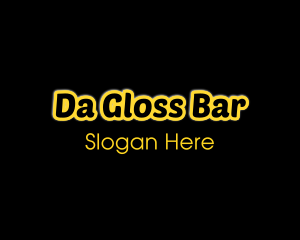 Glowing Masculine Bar logo design