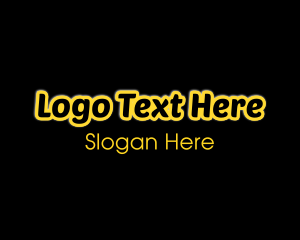 Glow - Glowing Bold Wordmark logo design