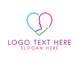 Valentines - Human Therapy Heart logo design