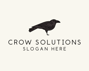 Crow - Crow Raven Bird logo design