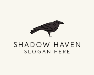 Dark - Crow Raven Bird logo design