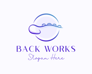 Back - Massage Wellness Spa logo design