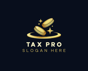 Taxation - Coin Bank Accounting logo design