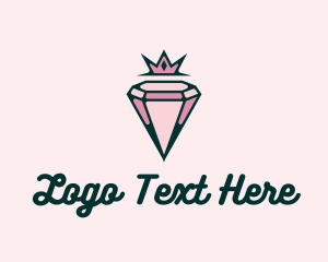 High End - Premium Pink Diamond Jewelry logo design