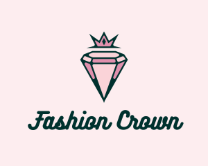 Premium Pink Diamond Jewelry logo design