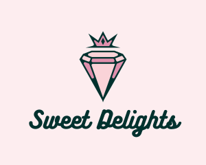 Premium Pink Diamond Jewelry logo design