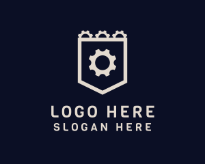 Mechanical Cogwheel Gear Logo