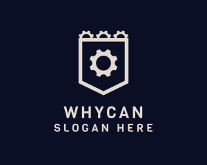 Factory - Mechanical Cogwheel Gear logo design