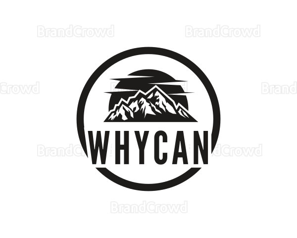 Mountain Climbing Wordmark Logo