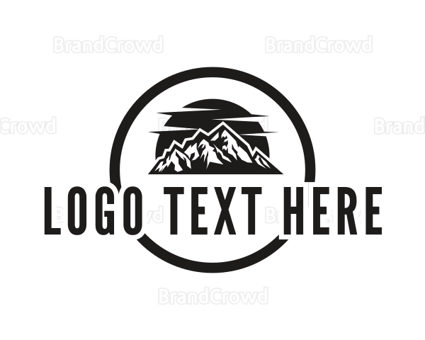 Mountain Climbing Wordmark Logo