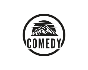 Mountain Climbing Wordmark  Logo