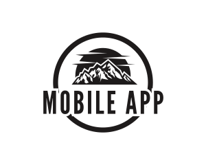 Mountain Climbing Wordmark  Logo
