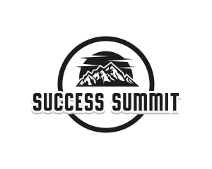 Mountain Climbing Summit logo design