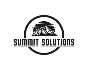 Mountain Climbing Summit logo design