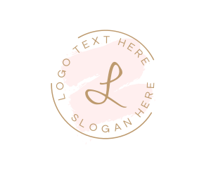 Feminine Watercolor Beauty Logo