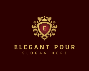 Royal Elegant Shield logo design