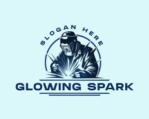 Industrial Welder Spark logo design