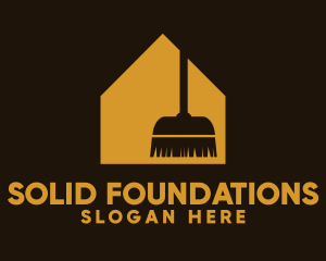 Gold Broom House Logo
